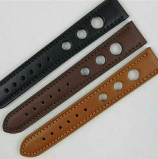 بند ساعت دو رو چرم گاوی دست دوز