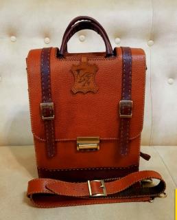 کیف‌ مهندسی چرم گاوی دست دوز