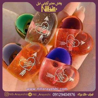 رژ لب حرارتی و لیپ گلاس طرح قلب کیس بیوتی فروش عمده