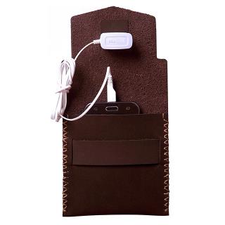 کیف شارژ پشت چرم دست دوز