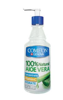 ژل آبرسان کامان مدل آلوئه ورا حجم 400 میلی لیتر