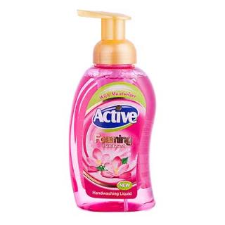 مایع دستشویی فوم صورتی ۵۰۰ میلیلیتری اکتیو