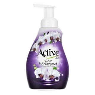 مایع دستشویی فوم  بنفش 500 گرمی اکتیو