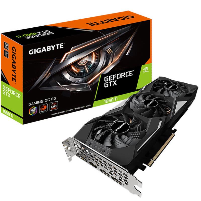 کارت گرافیک گیگابایت مدل GeForce GTX 1660 Ti GAMING OC 6G