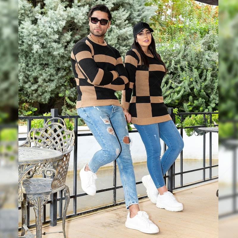 💑 ست تونیک بافت و پولیور دنیز