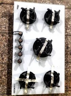 اجاق گاز پنج  شعله سفید