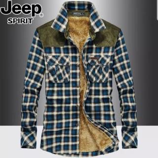 پیراهن چهارخانه داخل خز مارک jeep