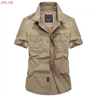 پیراهن آستین کوتاه مارک آفرود صد در صد کتان