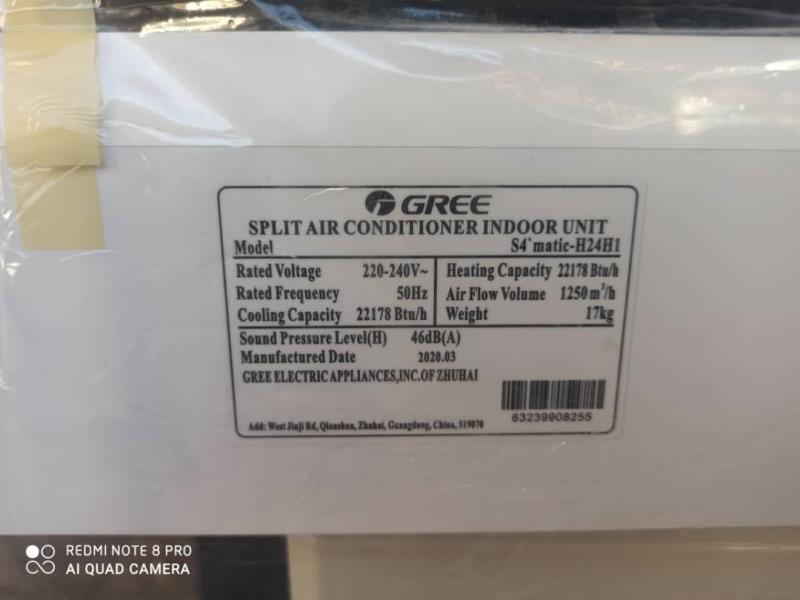 کولرگازی سردوگرم گری 12000 مدل s4matic