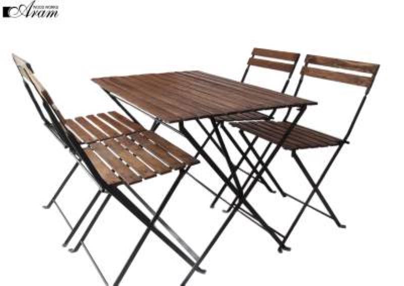 میز و صندلی چهار نفره مدل تارنو