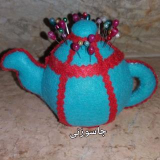 جاسوزنی نمدی طرح قوری