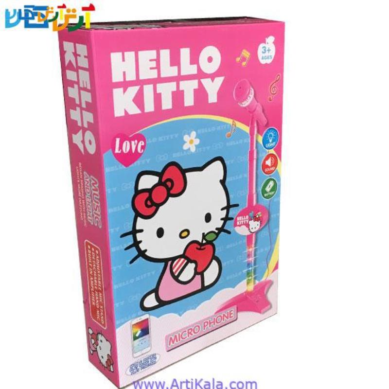 میکروفون پایه دار طرح Hello Kitty