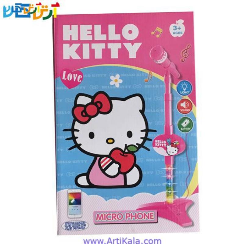 میکروفون پایه دار طرح Hello Kitty