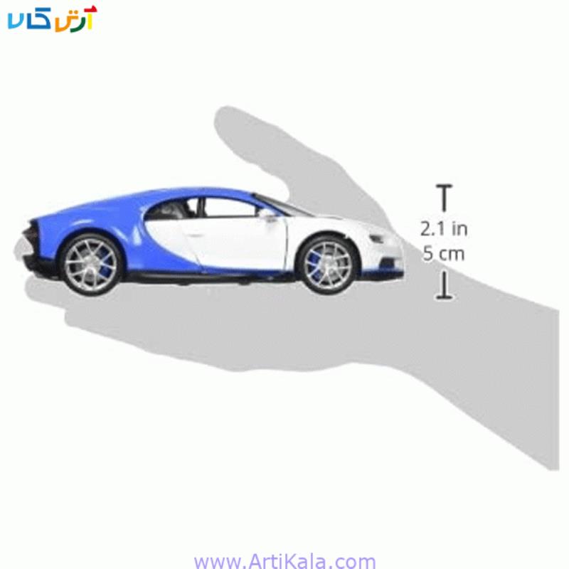 ماکت ماشین بوگاتی شیرون مدل BUGATTI CHIRON 1/24