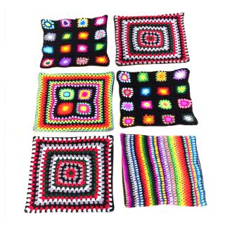 مجموعه ۶ عددی کاور کوسن قلاب بافی