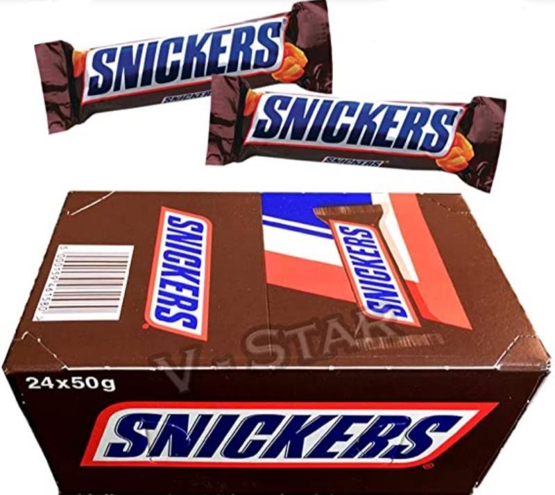شکلات اسنیکرز snickers هلندی ۵۰ گرمی
