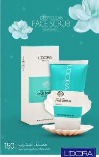 ماسک اسکراب حاوی عصاره صدف دریایی لدورا 150 میلی لیتر