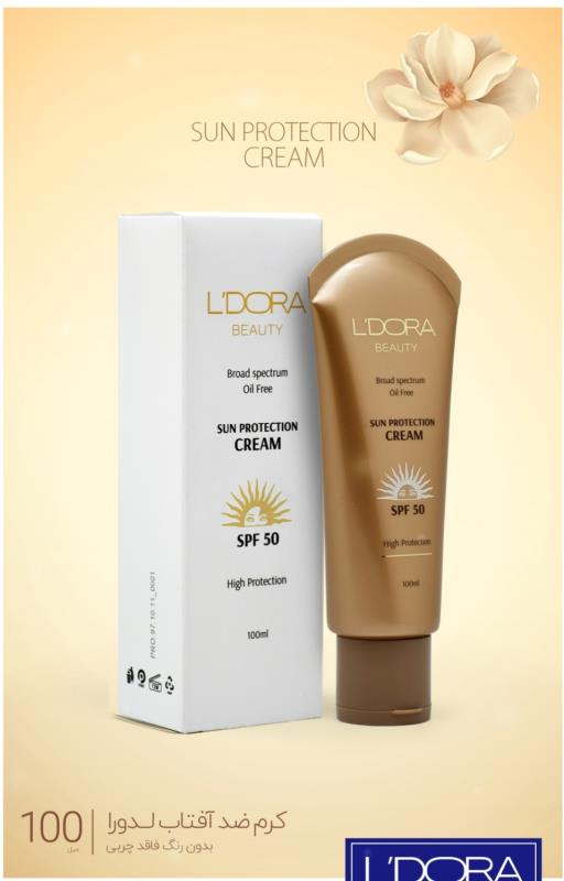 کرم ضدآفتاب بدون رنگ و فاقد چربی SPF50 لدورا 100 میلی لیتر