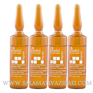 سرم ضد ریزش و ترمیم کننده موهای آسیب دیده بایوفل مدل پلاسنتا