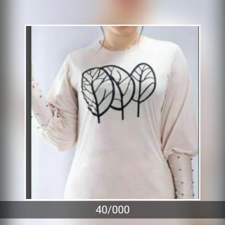 بلوز آستین مرواریدی