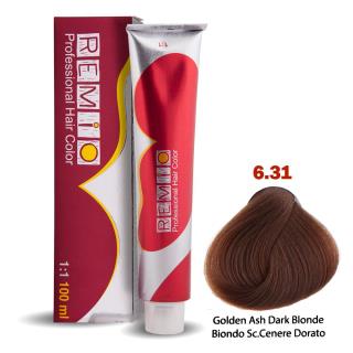 رنگ مو رمیو حجم 100 میل  شماره 6/31 سری بژ