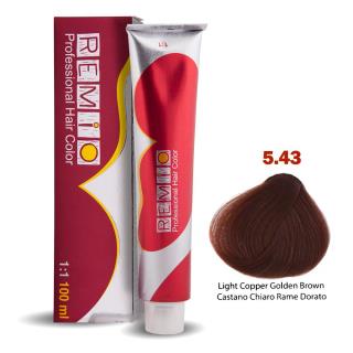 رنگ مو رمیو حجم 100 میل  شماره 5/43 سری برنزه