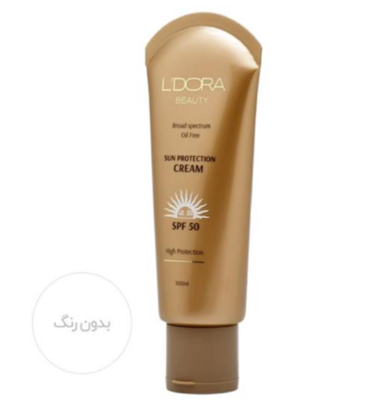 کرم ضدآفتاب بدون رنگ و فاقد چربی SPF50 لدورا 100 میلی لیتر