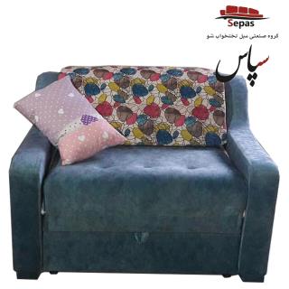 مبل تختخواب شو مدل تک نفره مهیار آبشاری تک نفره