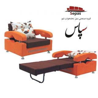 مبل تختخواب شو مدل تک نفره دیوا