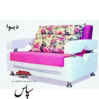 مبل تختخواب شو مدل دوقلو دیوا