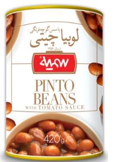 کنسرو لوبیا چیتی با سس  سمیه (420 گرمی)