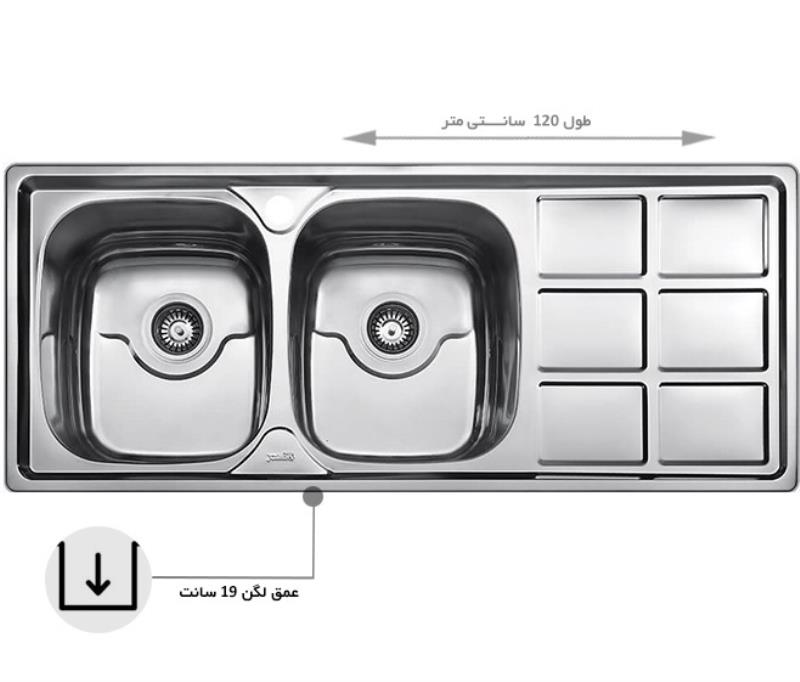 سینک بیمکث مدل Bs 912 توکار