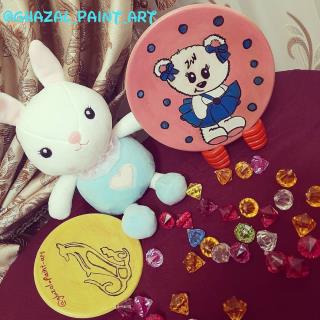 دیوارکوب سفالی طرح خرسی