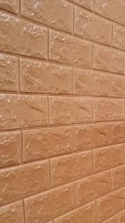 دیوار پوش فومی طرح آجر رزگلد