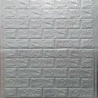 دیوار پوش فومی طرح آجر طوسی