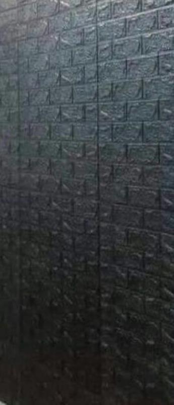 دیوار پوش فومی طرح آجر مشکی