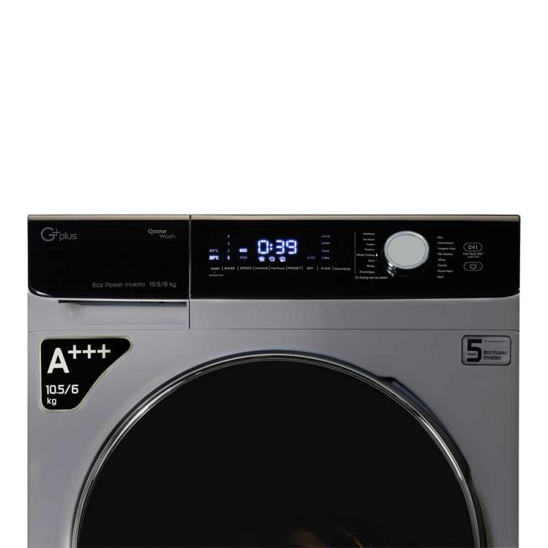 ماشین لباسشویی 10.5 کیلویی جیپلاس مدل KD1048T