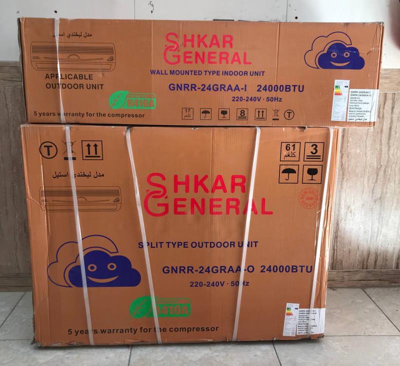 کولر گازی30000سردوگرم جنرال شکار لبخند مدل GNRR-30GRAA-I