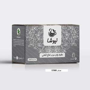 دمنوش های نیوشا گیاهان مفید مخلوط با  چای سبز یا سیاه
