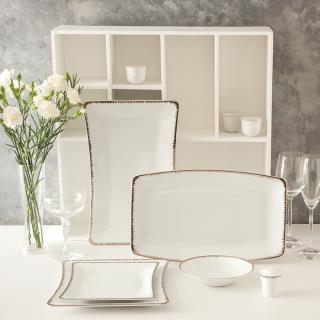 سرویس چینی 30 پارچه غذاخوری رویال پلاتینی درجه عالی