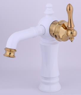 شیرآلات تیگو سفید طلایی ست کامل