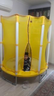 ترامپولین 170 سانتی حفاظ دار