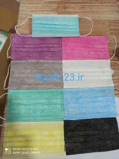 ماسک سه لایه  با کیفیت بهداشتی ملت دار با گرماز۲۵