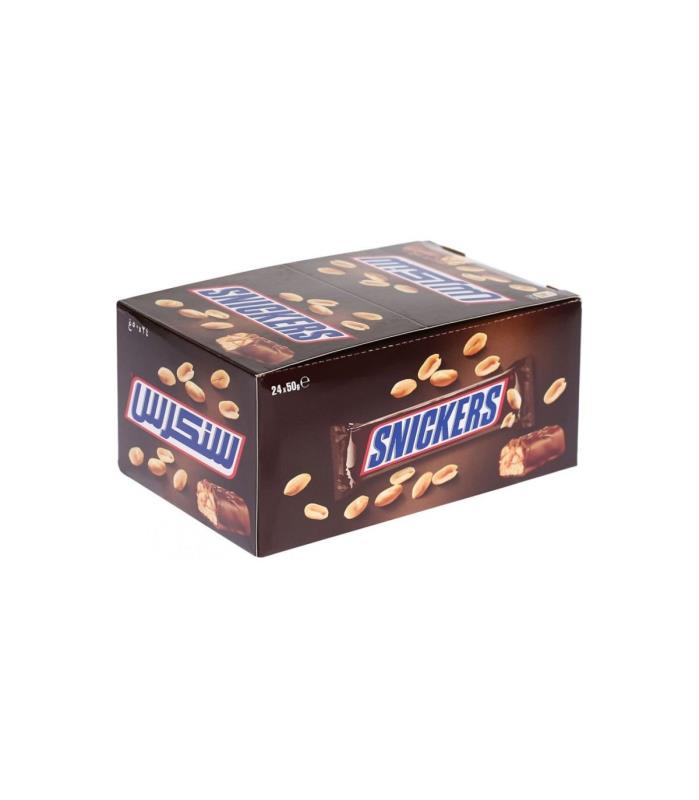 شکلات اسنیکرز بسته 24 عددی(محصول کشور هلند)
