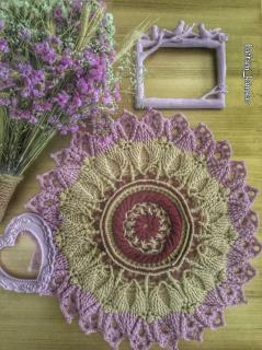 رومیزی قلاببافی دستبافت