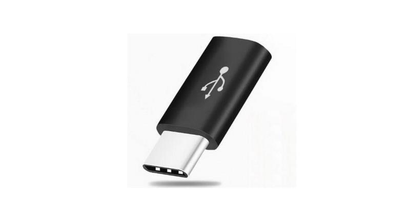 مبدل micro USB به TYPE-C مشکی