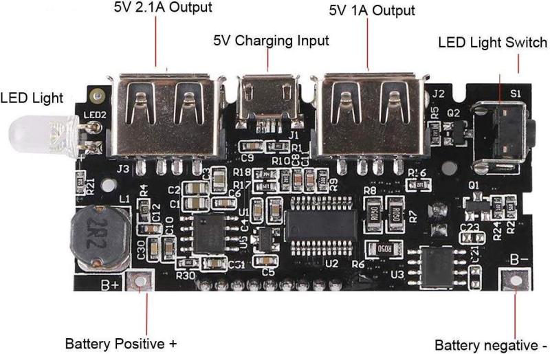 ماژول پاور بانک و نمایشگر مدل O2-A2V5