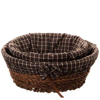 سبد نان و سبزی حصیری