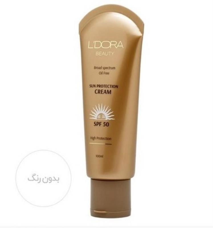 کرم ضدآفتاب بدون رنگ و فاقد چربی SPF50 لدورا 100 میلی لیتر