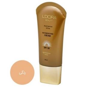 کرم ضدآفتاب رنگی و فاقد چربی SPF50 لدورا 50 میلی لیتر